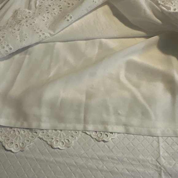 BCBG Generation Sleeveless White Dress Lined Eyelet Hem Size XS Yatch, Coastal, - Picture 10 of 16
